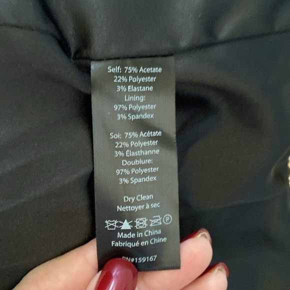 NWT Women’s Milly black stretch satin blazer mini dress double breasted size 10 - Picture 6 of 6